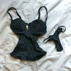 Intimissimi lingerie silver set